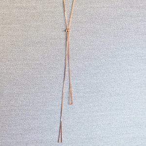 Modern Triangle Western Bowtie Clasp Necklace